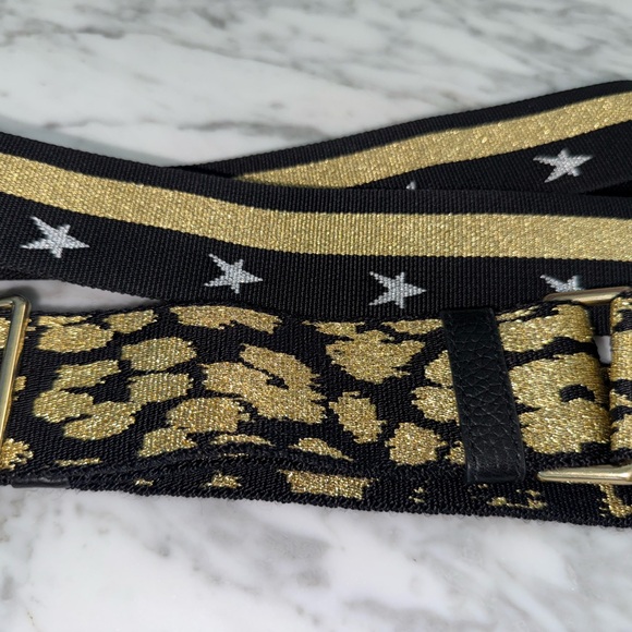 Marc Jacobs Black and Gold Crossbody Bag Strap - Picture 2 of 4